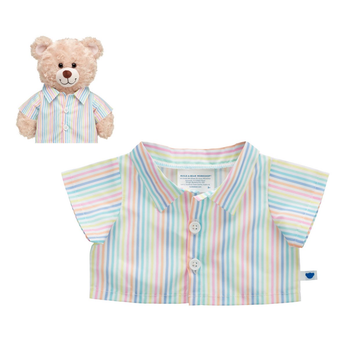 Camisa Lineas Pastel Build-A-Bear